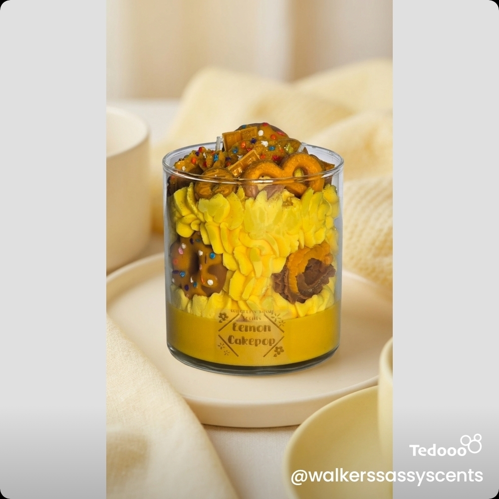 Lemon Cakepop Dessert Candle